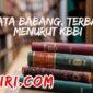 Arti kata babang menurut Kamus Besar Bahasa Indonesia (KBBI)