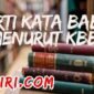 arti kata babe menurut kamus besar bahasa Indnonesia (KBBI)