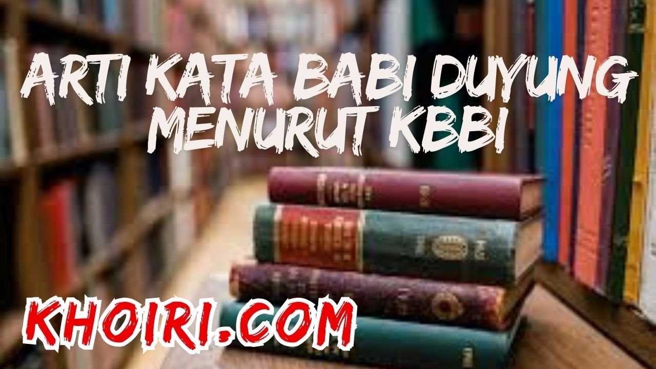 arti kata babi duyung menurut kamus besar bahasa Indnonesia (KBBI)