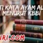 arti kata ayam alas menurut kamus besar bahasa Indonesia (KBBI)
