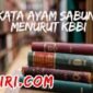 arti kata ayam sabung(an) menurut kamus besar bahasa Indonesia (KBBI)
