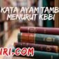 arti kata ayam tambatan menurut kamus besar bahasa Indonesia (KBBI)