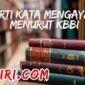 arti kata mengayap menurut kamus besar bahasa Indonesia (KBBI)