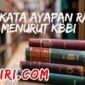 arti kata ayat menurut kamus besar bahasa indonesia kbbi