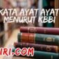 arti kata ayat ayatulah menurut kamus besar bahasa Indonesia (KBBI)