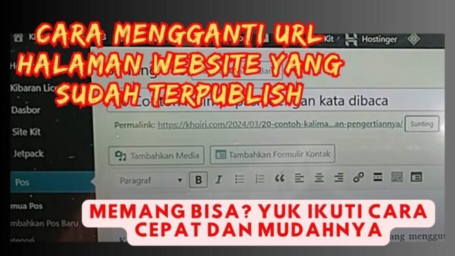 
					Video Cara Mengubah URL Website Yang Sudah Di Publish