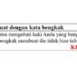 contoh kalimat dengan kata bengkak