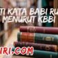 arti kata babi rusa menurut kamus besar bahasa Indonesia )KBBI)