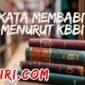arti kata babit membabitkan menurut kamus besar bahasa indonesia (KBBI)