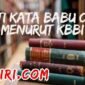 arti kata babu cuci menurut kamus besar bahasa Indonesia (KBBI)