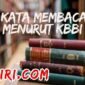 arti kata membacakan menurut kamus besar bahasa Indonesia (KBBI)