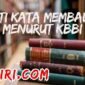 arti kata membadai menurut kamus besar bahasa Indonesia (KBBI)