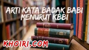 arti kata badak babi menurut kamus besar bahasa Indonesia (KBBI)