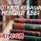 arti kata kebagian menurut kamus besar bahasa Indonesia (KBBI)