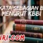 arti kata sebagian besar menurut kamus besar bahasa Indonesia (KBBI)