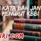 arti kata bah jantan menurut kamus besar bahasa Indonesia (KBBI)