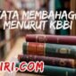 arti kata membahagiakan menurut kamus besar bahasa Indonesia (KBBI)