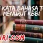 arti kata bahasa tulis menurut kamus besar bahasa Indonesia (KBBI)