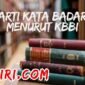 Arti Kata Badar Menurut Kamus Besar Bahasa Indonesia (KBBI)