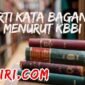 arti kata bagang menurut kbbi