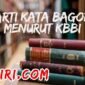 arti kata bagor menurut kamus besar bahasa Indonesia (KBBI)