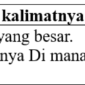 mi'dzanatun artinya contoh kalimat dan tashrifnya