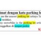 contoh kalimat dengan kata parking lot di bahasa inggris