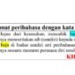 Contoh kalimat peribahasa dengan kata baju