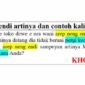 arep nend endi artinya dan contoh kalimatnya