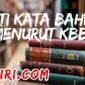 arti kata bahwa menurut kamus besar bahasa Indonesia (KBBI) dan contoh kalimatnya