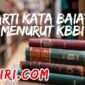 arti kata baiat menurut kamus besar bahasa Indonesia (KBBI)