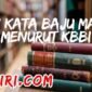 Arti Kata Baju Mandi Menurut Kamus Besar Bahasa Indonesia (KBBI)