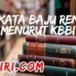 Arti Kata Baju Renang Menurut Kamus Besar Bahasa Indonesia (KBBI)