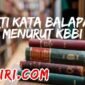 Arti Kata Balapan Menurut Kamus Besar Bahasa Indonesia (KBBI)