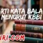 Arti Kata Balas Menurut KBBI dan Contoh Kalimatnya