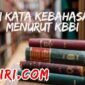 Arti kata kebahasaan menurut kamus besar bahasa Indonesia (KBBI)