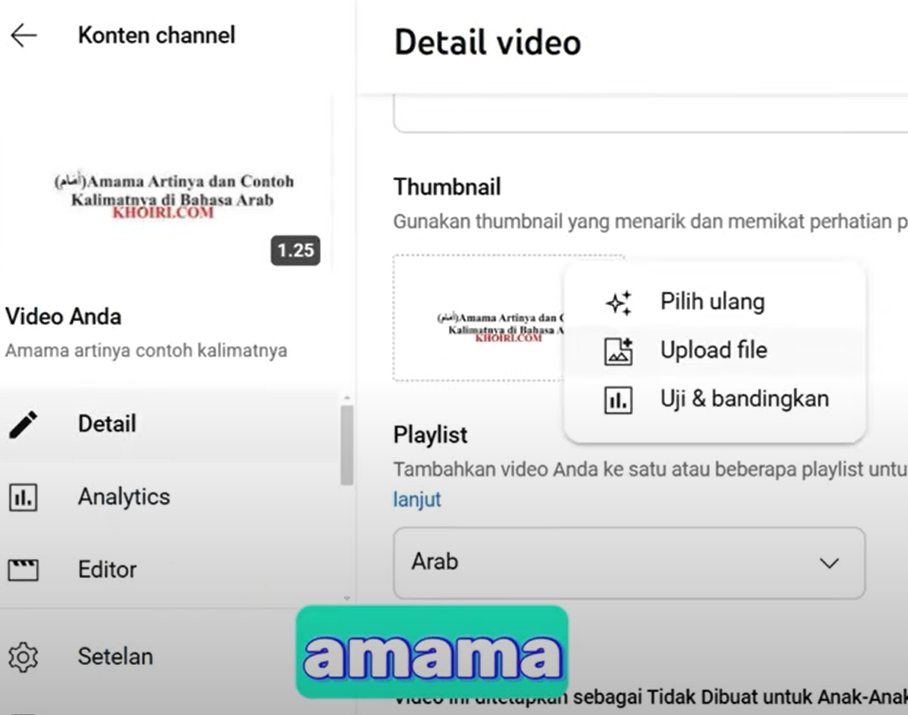 Cara Mengganti atau Merubah Thumbnail YouTube dengan Canva