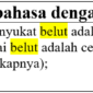 contoh kalimat peribahasa dengan kata belut