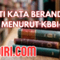 Arti Kata Berandal Menurut Kamus Besar Bahasa Indonesia (KBBI)