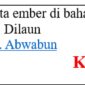 Bentuk jamak kata ember di bahasa Arab adalah