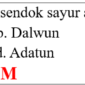 Apa bahasa Arab sendok sayur atau gayung?