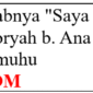 apa bahasa arabnya saya dari desa