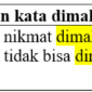 Contoh kalimat dengan kata dimakan