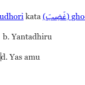 Bentuk fi’il mudhori kata (غَضِبَ) ghodiba adalah ...