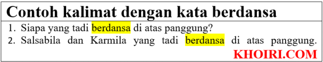
21 Contoh kalimat dengan kata berdansa