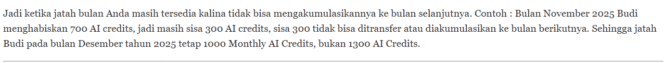 
Apa yang dimaksud “1000 monthly AI credits” di Google AI Pro?