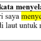 25 Contoh kalimat dengan kata menyelam di bahasa Indonesia