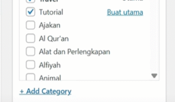 Cara menambahkan kategori dan tag di postingan WordPress