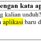 23 Contoh kalimat dengan kata aplikasi