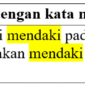 Contoh kalimat dengan kata mendaki